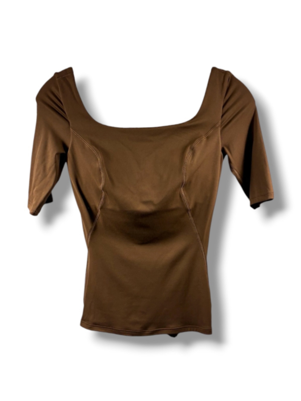 Lululemon NWT Half Sleeve Close to Body Shelf TShirt in Java Size 4